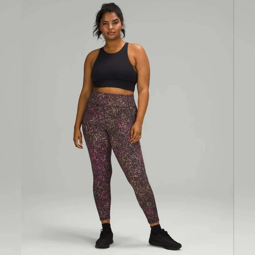 Lululemon Invigorate High-Rise Tight 25"Topography Multi